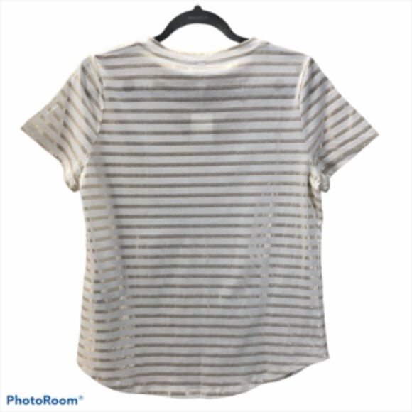 Banana Republic Striped V-Neck Tee - Picture 5 of 5